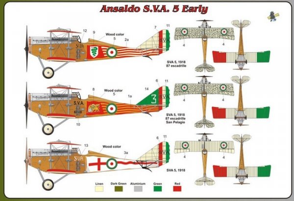 Fly 48006 Ansaldo S.V.A. 5 Early (1:48)