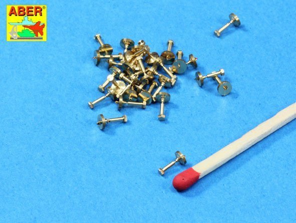 Aber 16103 Turned imitation of Hexagonal bolts 1,55mm x 30pcs. (1:16)