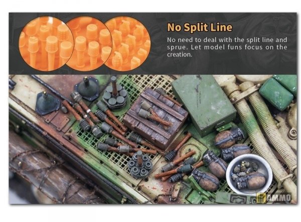 Liang 0420 3D-Print German Grenade WWII x 46 1/35
