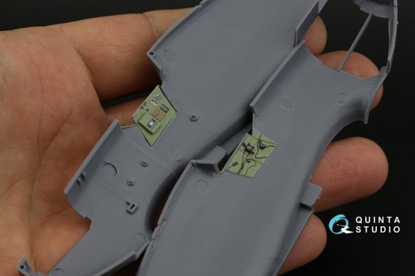 Quinta Studio QD48446 Hurricane family 3D-Printed coloured Interior on decal paper (Italeri/Tamiya) 1/48