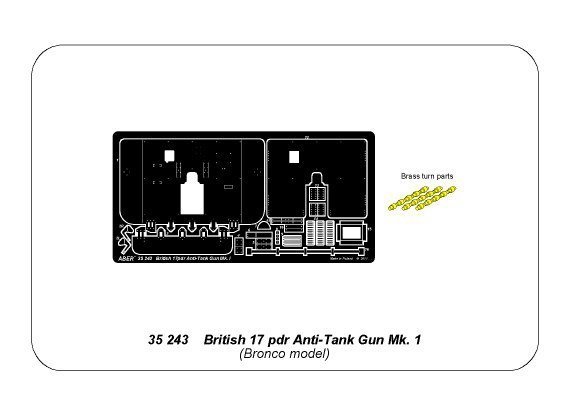 Aber 35243 British 17pdr Anti-Tank Gun Mk.I (1:35)