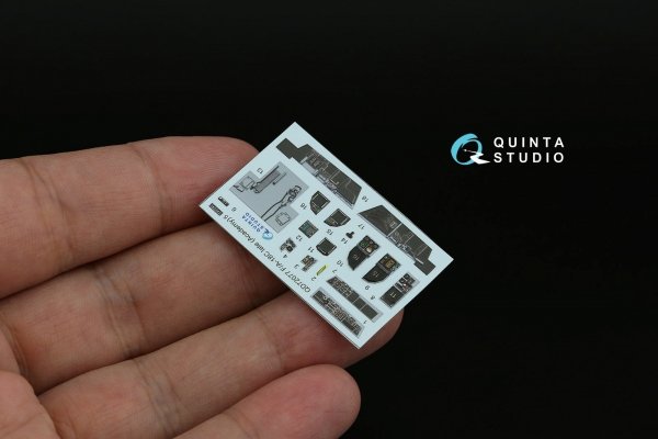 Quinta Studio QD72077 F/A-18C late 3D-Printed &amp; coloured Interior on decal paper (Academy) 1/72