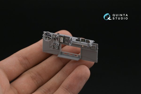 Quinta Studio QD43001 KAMAZ-43509 3D-Printed coloured Interior on decal paper (Zvezda) 1/43