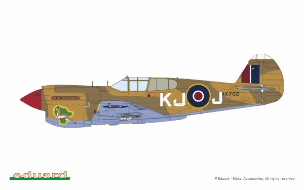 Eduard 11187 Curtiss Kittyhawk Mk.Ia / Mk.IV Dual Combo 1/48