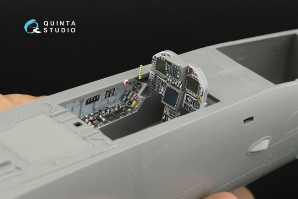 Quinta Studio QD32111 F/A-18A++ 3D-Printed &amp; coloured Interior on decal paper (Academy) 1/32