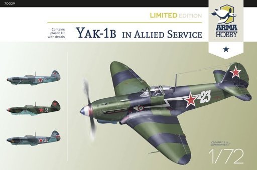 Arma Hobby 70029 Yakovlev Yak-1b in Allied Service 1/72
