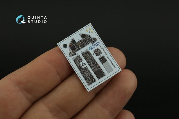 Quinta Studio QDS-48416 F-15C 3D-Printed coloured Interior on decal paper (Academy) (Small version) 1/48