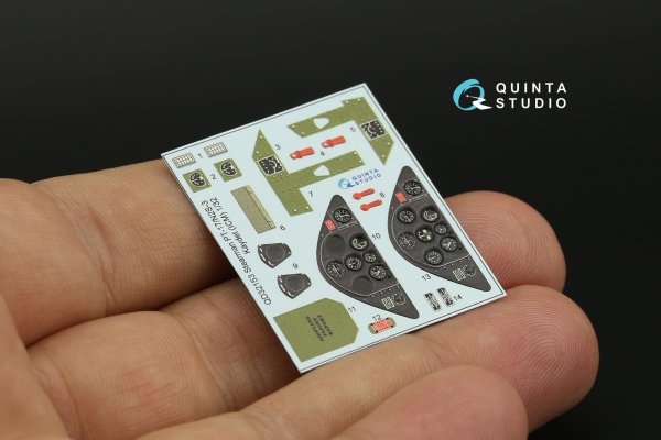 Quinta Studio QD32153 Pt-17/N2S-3 Kaydet 3D-Printed coloured Interior on decal paper (ICM) 1/32