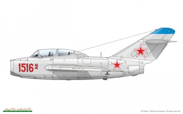Eduard 7055 UTI MiG-15 1/72