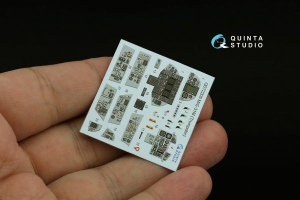 Quinta Studio QD72205 MiG-31M 3D-Printed &amp; coloured Interior on decal paper (Trumpeter) 1/72