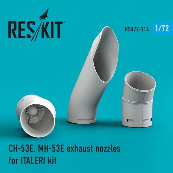 RESKIT RSU72-0114 CH-53E, MH-53E exhaust nozzles for Italeri 1/72