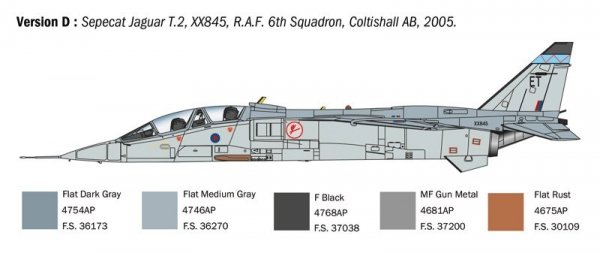 Italeri 1470 Jaguar T.2 R.A.F. Trainer 1/72