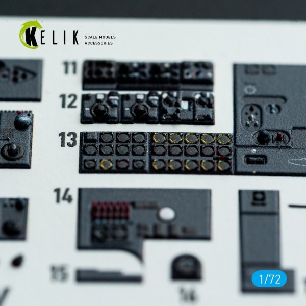Kelik K72213 He-177A-5 - interior 3D decals for Revell kit (1/72)