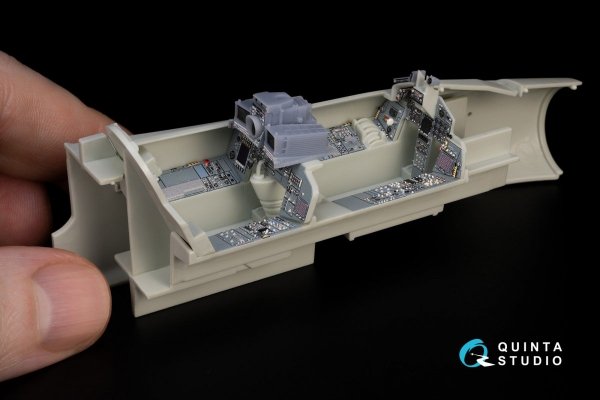 Quinta Studio QD+48204 Tornado ECR German 3D-Printed &amp; coloured Interior on decal paper (Revell) (with 3D-printed resin parts) 1/48