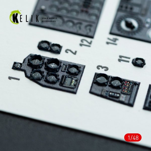 Kelik K48142 Do-217 K/M - interior 3D decals for ICM kit (1/48)