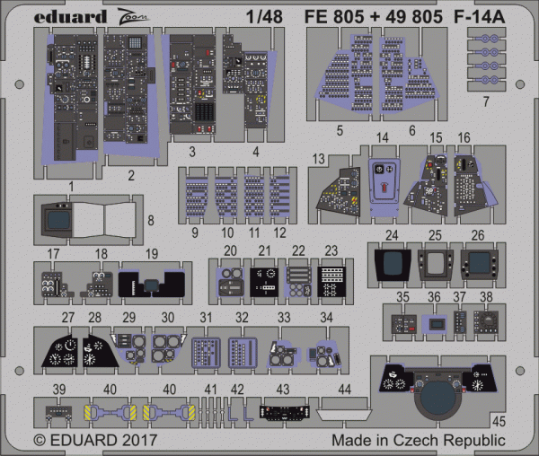 Eduard FE805 F-14A TAMIYA 1/48