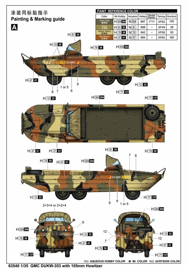 I Love Kit 63540 GMC DUKW-353 with 105mm Howitzer 1/35