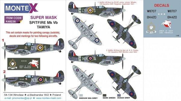 Montex K48236 SPITFIRE Mk Vb 1/48