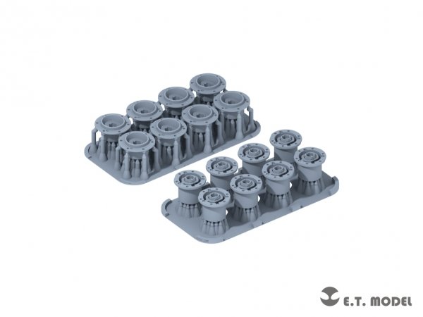 E.T. Model P35-295 WWII German TIGER I Early Roadwheel Hubs 1/35