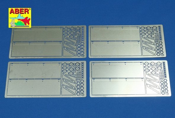 Aber 16006 Side fenders for Tiger I, Ausf.E (1:16)