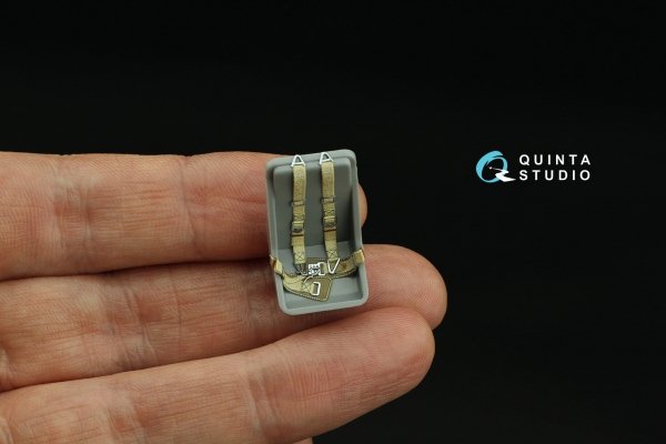 Quinta Studio QR+32033 WWII Luftwaffe fighter seatbelts (with metal buckles) (All kits) 1/32