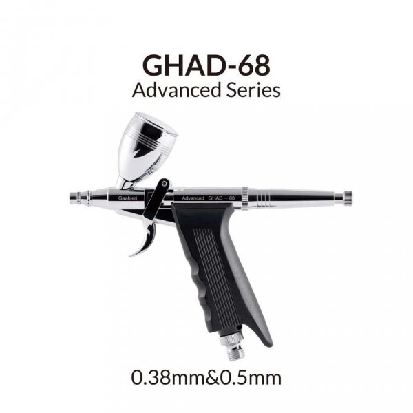 Gaahleri 40140 Advanced Series GHAD-68 Airbrush 0,38 mm &amp; 0,5 mm, 1/4 oz &amp; 1/2 oz