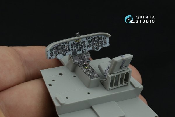 Quinta Studio QD48506 CH-47A 3D-Printed coloured Interior on decal paper (Italeri) 1/48