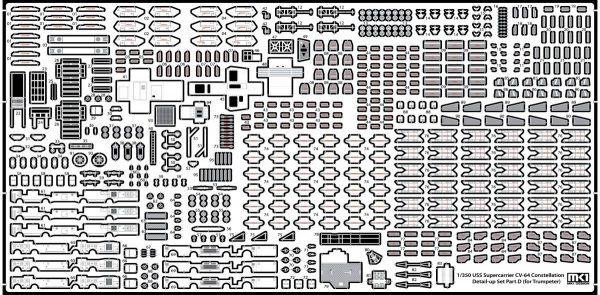 MK1 Design MS-35048 CV-64 Constellation Detail-up Part DX for Trumpeter 1/350