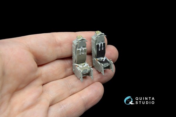 Quinta Studio QD48041 F-15D 3D-Printed &amp; coloured Interior on decal paper (for GWH kit) 1/48