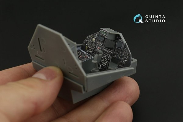 Quinta Studio QD32118 F-117A 3D-Printed &amp; coloured Interior on decal paper (Trumpeter) 1/32