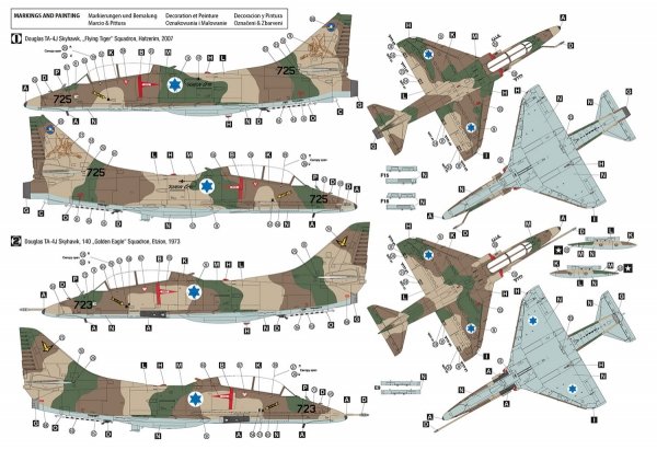 Hobby 2000 48035 Douglas TA-4H/J Skyhawk IAF ( HASEGAWA + CARTOGRAF + MASKI + 3D Print ) 1/48