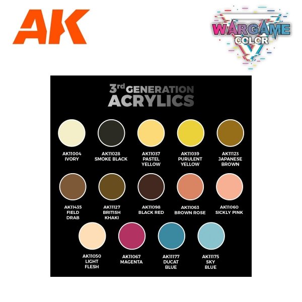 AK Interactive AK11770 BASILEAN ABBESS – WARGAME STARTER SET – 14 COLORS &amp; 1 FIGURE