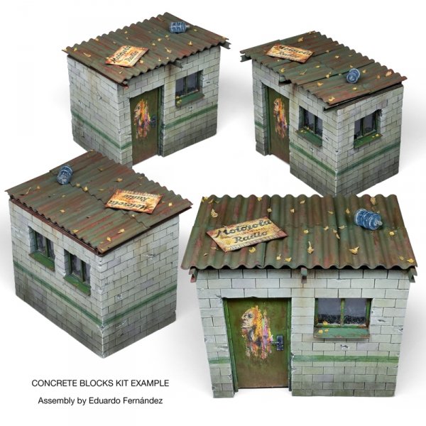 AK Interactive AK35019 Concrete Blocks Kit 1/35