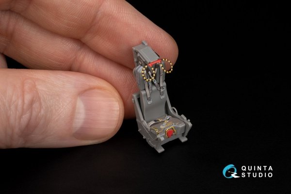 Quinta Studio QD+48342 F-4G late 3D-Printed &amp; coloured Interior on decal paper (Meng) (with 3D-printed resin parts) 1/48