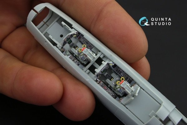 Quinta Studio QD72024 F-14A 3D-Printed &amp; coloured Interior on decal paper (for Academy kit) 1/72