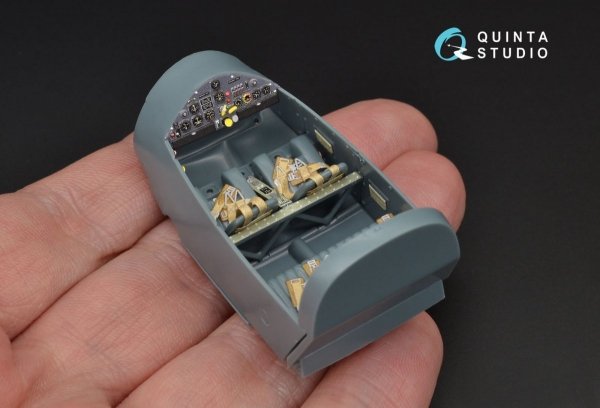 Quinta Studio QD48125 Bf108 3D-Printed &amp; coloured Interior on decal paper (Eduard) 1/48