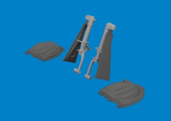 Eduard 672384 P-51D undercarriage legs PRINT EDUARD 1/72