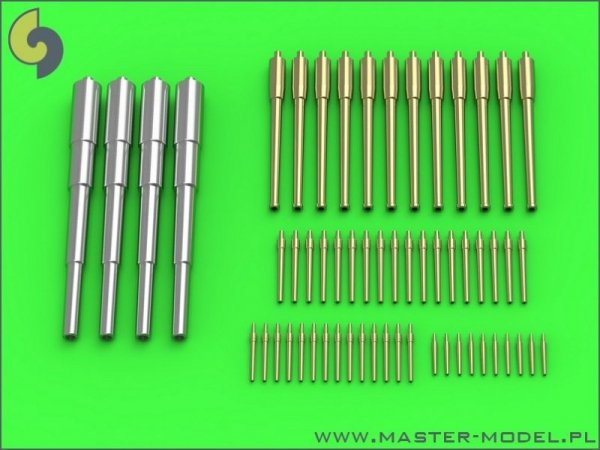Master SM-350-086  Uzbrojenie rosyjskiego pancernika Tsesarevich (1904) - 305mm (4 szt.), 152mm (12 szt.), 75mm (18 szt.), 45mm (14 szt.), 37mm (10 szt.)