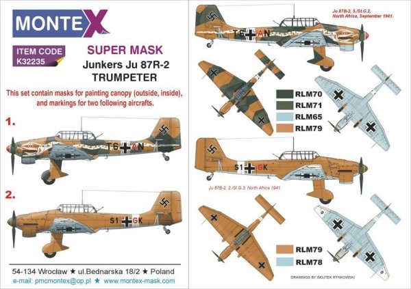 Montex K32235 Ju 87R-2 1/32