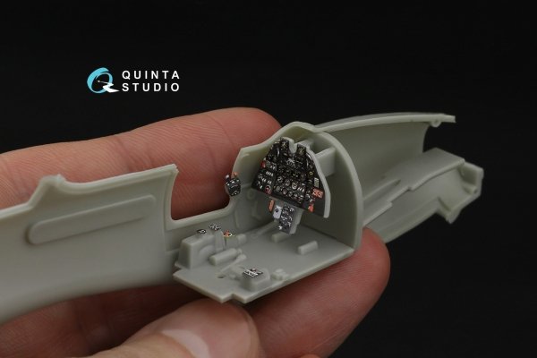 Quinta Studio QD48562 P-63C/E Kingcobra 3D-Printed &amp; coloured Interior on decal paper (Dora Wings/AMG) 1/48