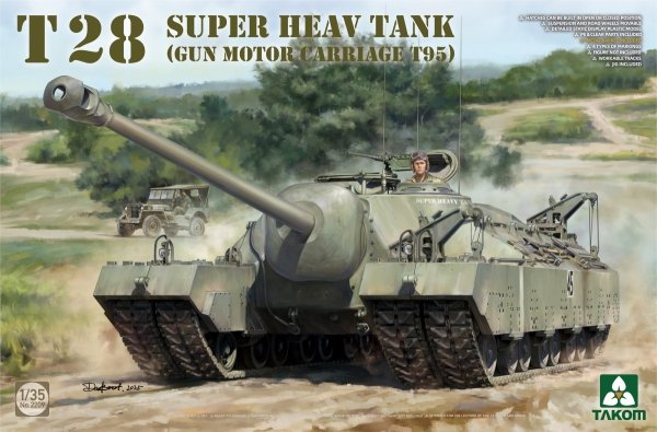 Takom 2209 T28 SUPER HEAVY TANK (Gun Motor Carriage T95) 1/35