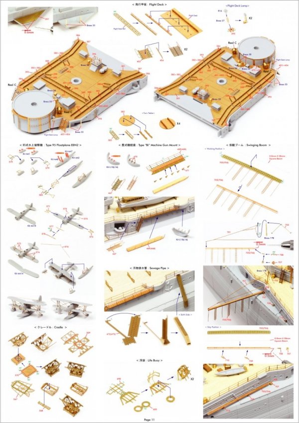 Pontos 35029F1 IJN NAGATO 1941 Detail Up Set 1/350