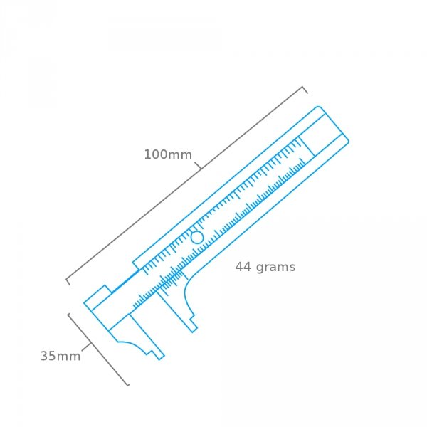Modelcraft PGA1652 BRASS SLIDING GAUGE