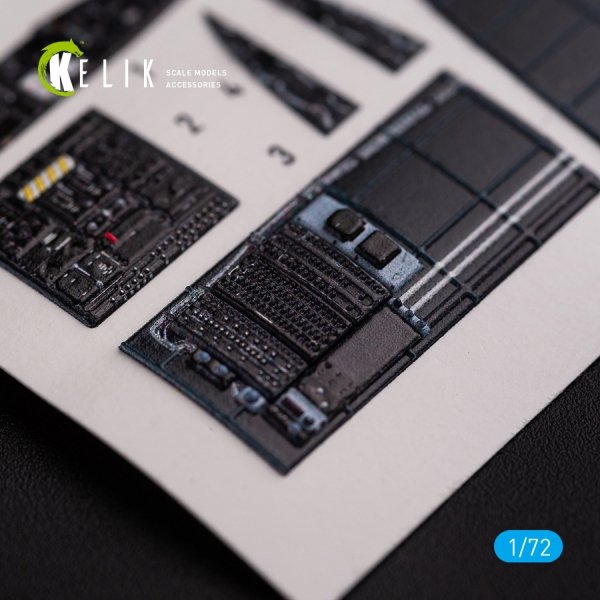 KELIK K72078 CH-53D Sea Stallion interior 3D decals for Fujimi/Academy kit 1/72