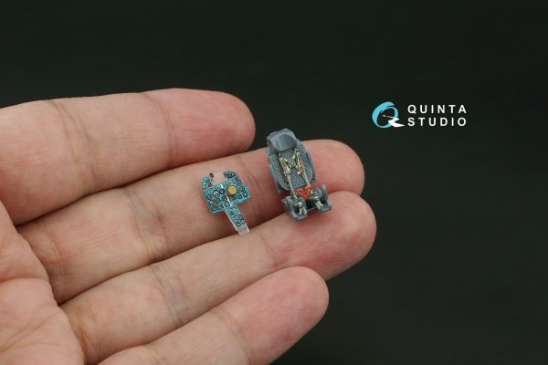 Quinta Studio QD72257 MiG-21MF (Gorkiy plant) 3D-Printed &amp; coloured Interior on decal paper (Eduard) 1/72
