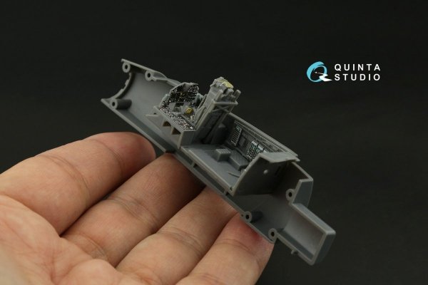 Quinta Studio QD72068 F-15C Late/F-15J Late 3D-Printed &amp; coloured Interior on decal paper (GWH) 1/72