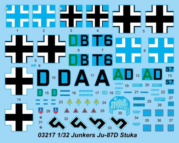 Trumpeter 03217 Junkers Ju-87D Stuka