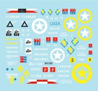 Star Decals 35-C1242 Polish Tanks in Italy 1943-45 # 3 1/35