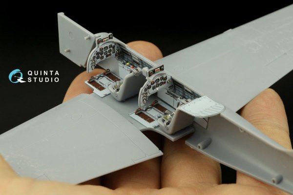 Quinta Studio QD48019 Yak-52 3D-Printed &amp; coloured Interior on decal paper (ARK) 1/48