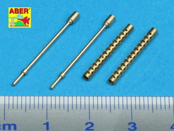 Aber 25L-01 Set of 2 Turned U.S barrels for Browning M-1919 A4 with two part muzzle (1:25)